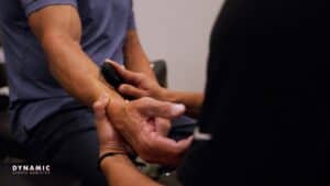 Injury assessment in sports medicine, physical therapy, and rehabilitation consultation at Dynamic Sports Medicine.