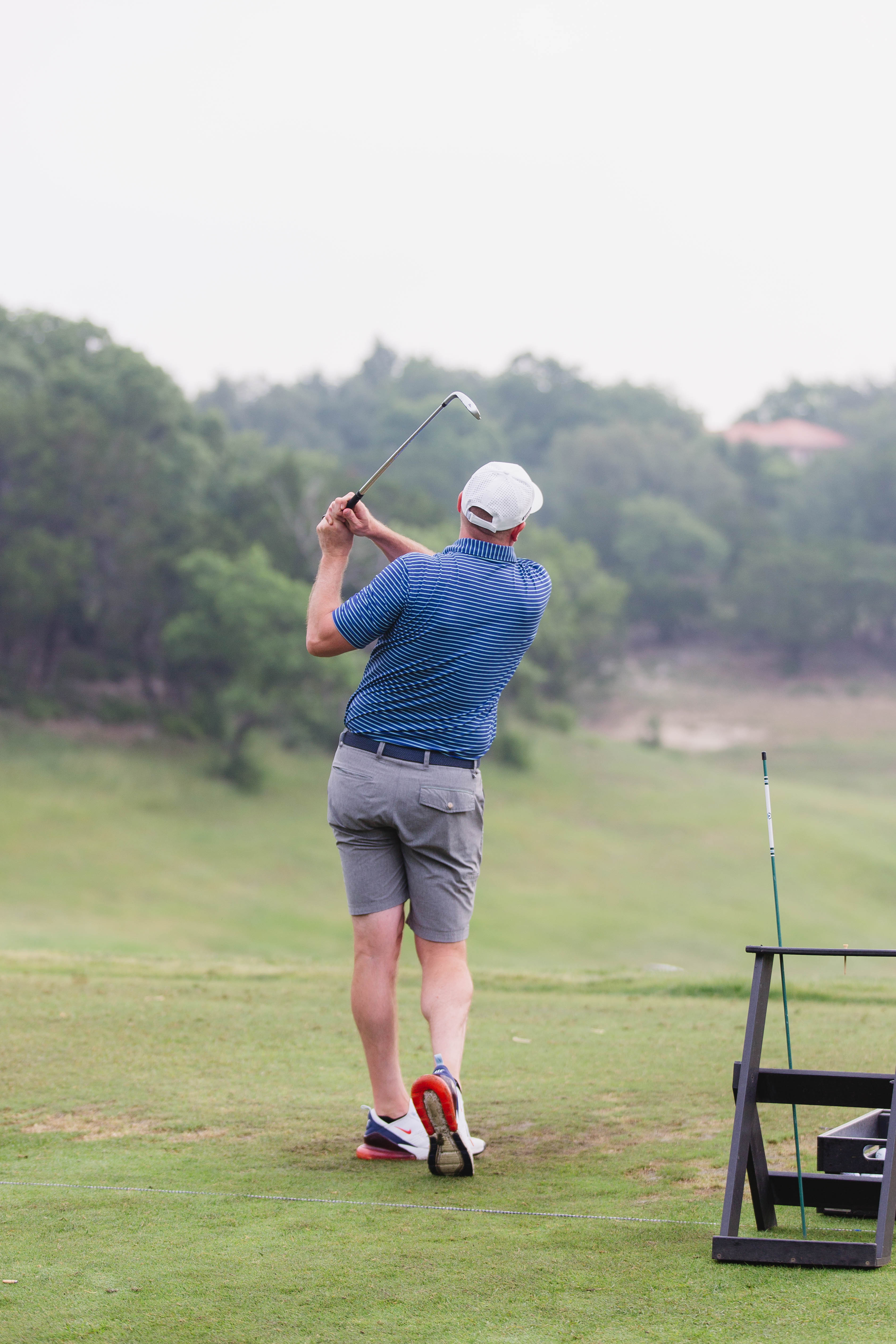 Member hitting on the range