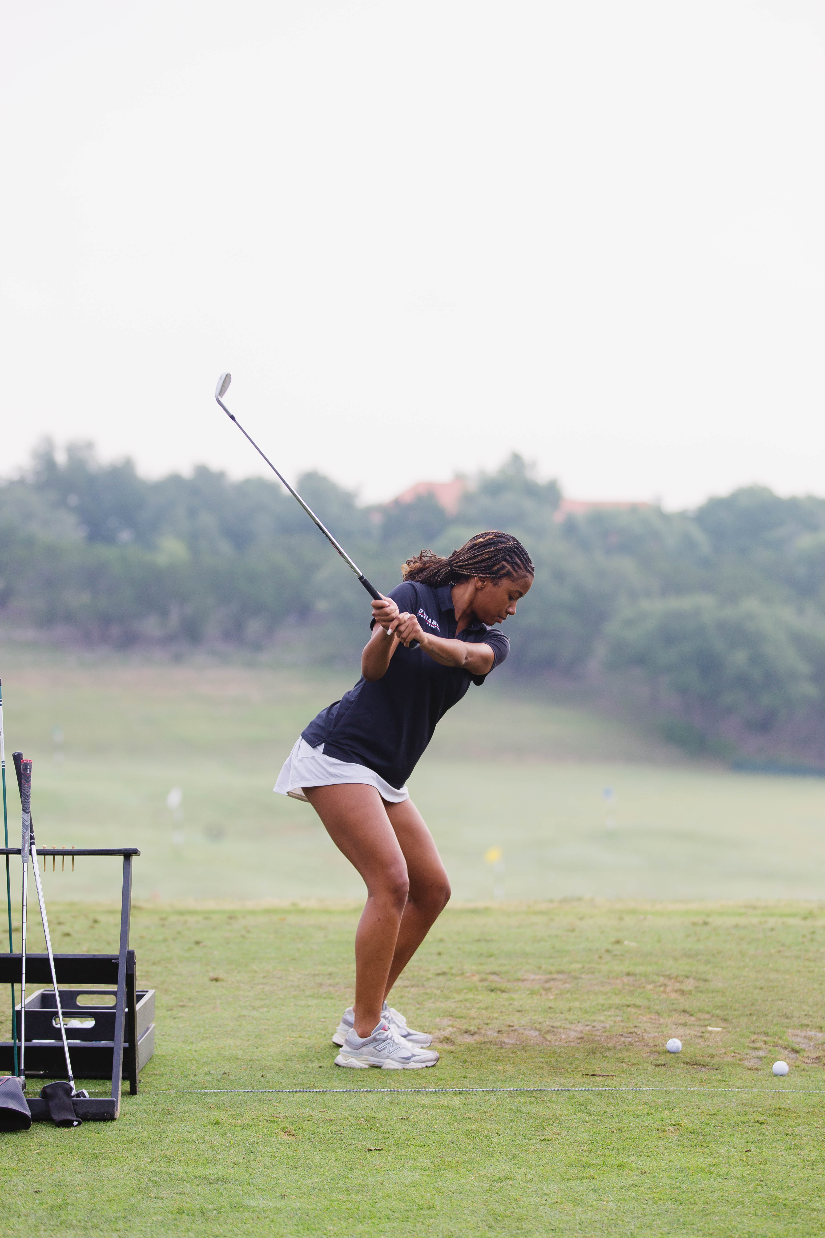 Female golfer at event