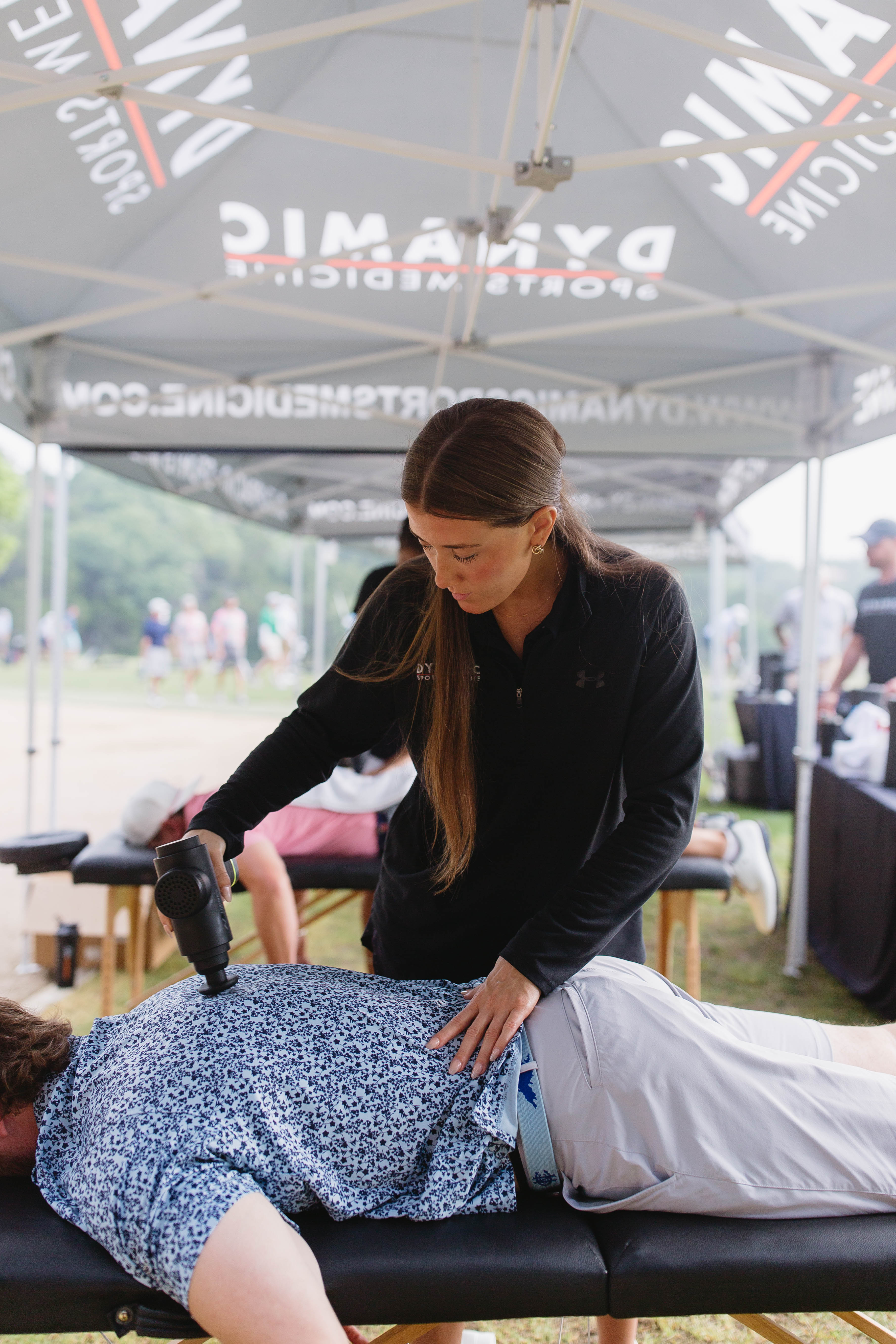 Percussion therapy at event
